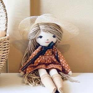 Handmade In US 11 Inch Boho Doll